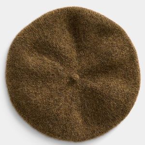 Alpaca and wool beret hat made in Italy NWT